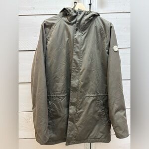 Norse Projects olive shearling lined parka ! - Medium